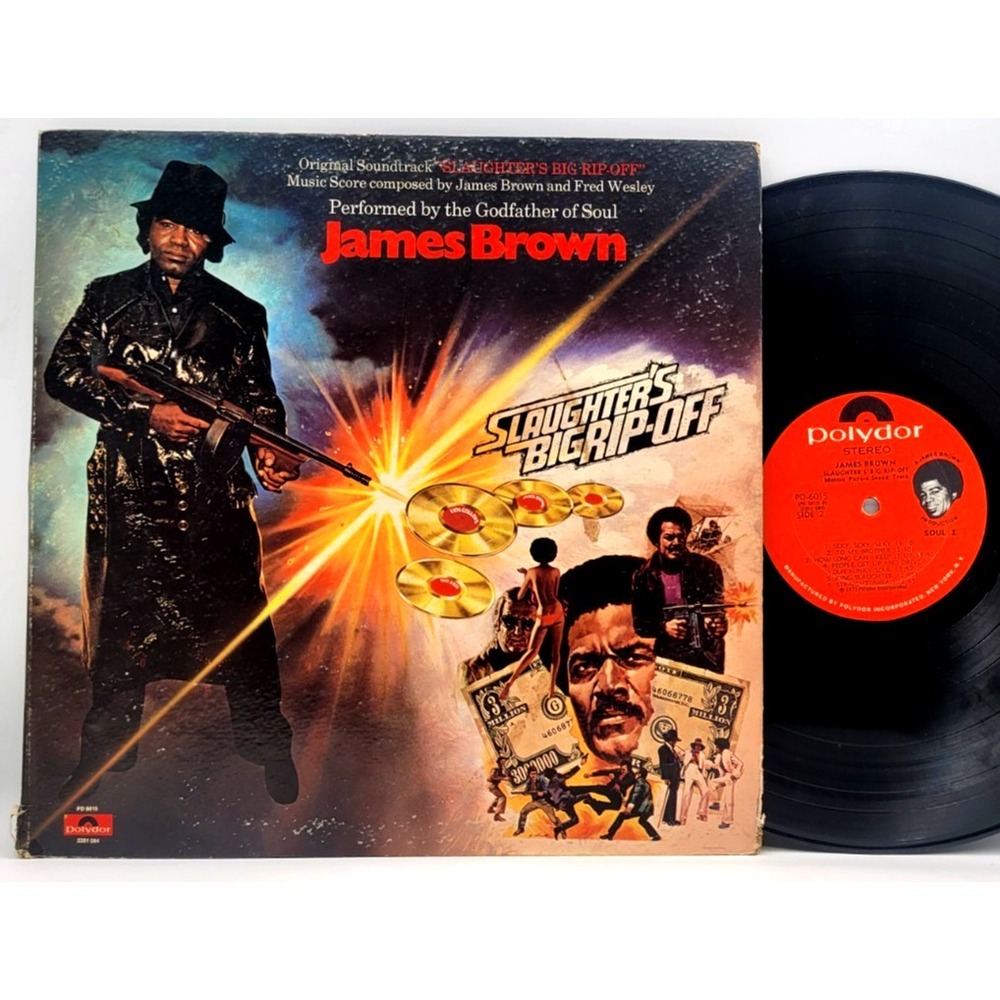 JAMES BROWN - SLAUGHTER'S BIG RIP-OFF SOUNDTRACK - SOUL POP LP RECORD